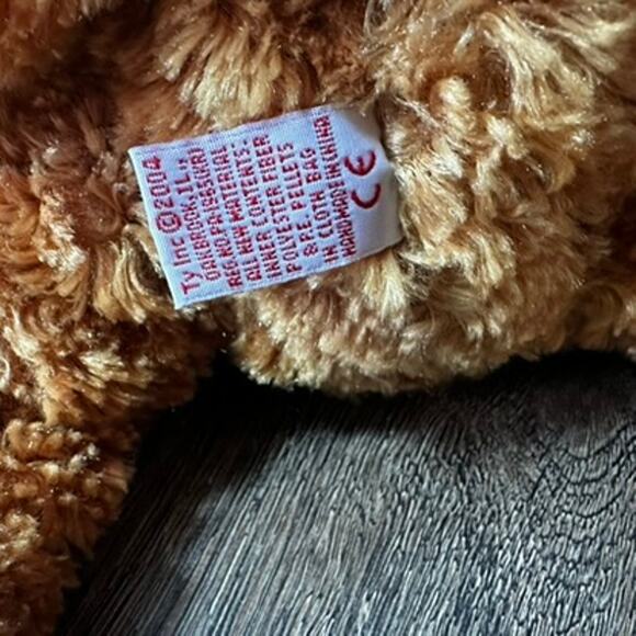 2004 Ty Beanie Buddies FUMBLES Monkey Golden Floppy Stuffed Plush 15" Tysilk Toy - Picture 11 of 12